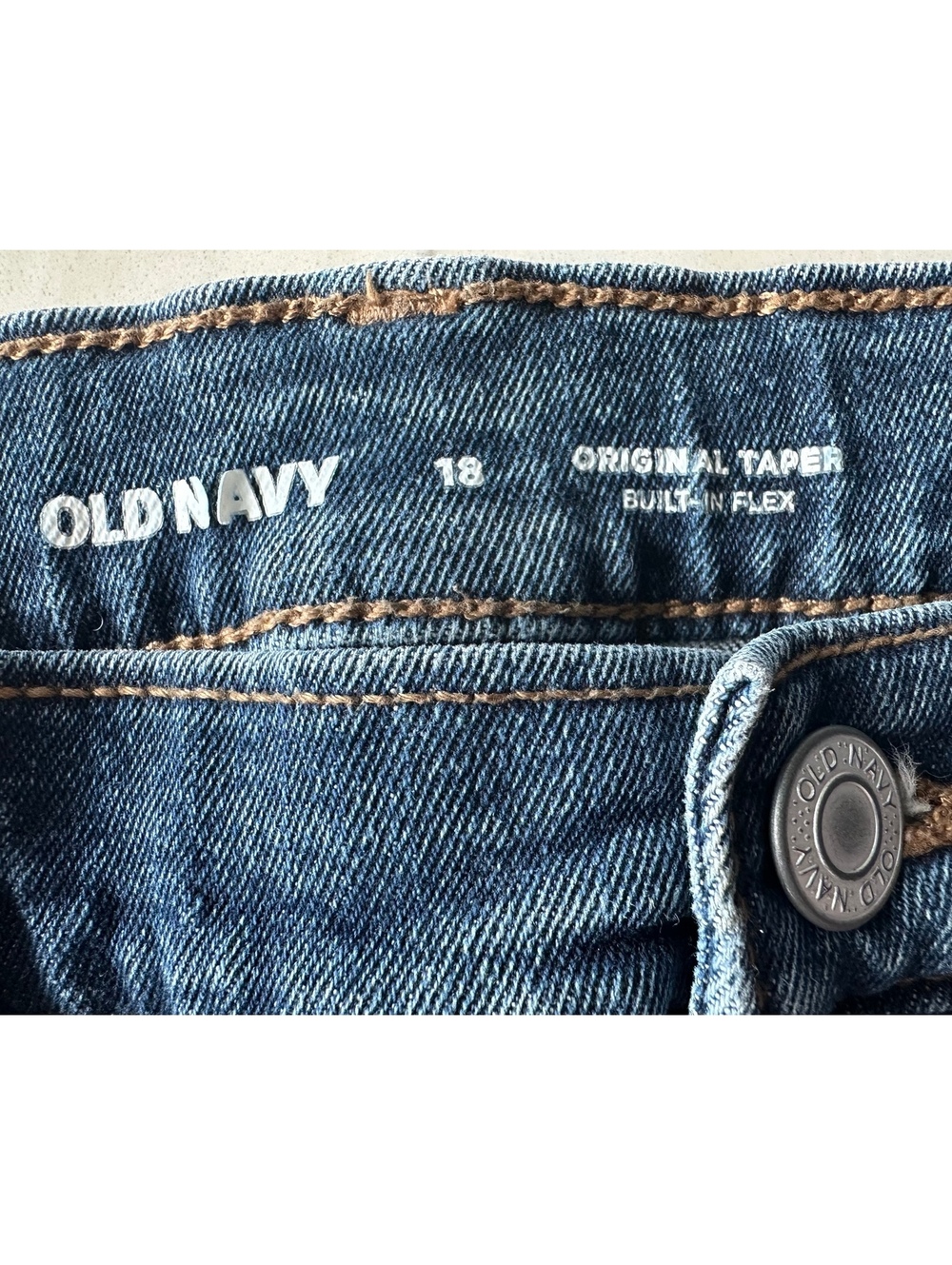 Old Navy Womens Orig. TaperJeans Size 18?*Built-In Flex Stretch DenimSEE NOTE! - Picture 10 of 13